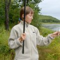 Детям и им сочувствующим лицам раздали удочки с микроскопическими крючками для ловли востробрюшки. Сия пища ловилась активно, да еще и оказалась вполне съедобна.
            