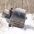 
              Делика весьма достойно перемещается в пространстве. 
            