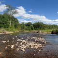 Но прежде чем распустить красивый шнур над поверхностью водоема, необходимо и самому одеться соответствующим образом. По кожаным ботинкам с нескользящей подошвой и забродным штанам из мембранной ткани в вас вряд ли безошибочно распознают нахлыстовика. Для лучшей идентификации на грудь, словно орденская планка, пристегивается меховой квадратик для нацепления мух. Намокшие или покалеченные в процессе рыбалки мухи отправляются отдыхать на это приспособление. К концу рыбалки облепленный мухами меховой квадратик напоминает дохлого хомячка.
